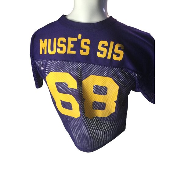 LSU Mesh Football Jersey*Crop Top*Shirt*Muse’s Sis*68*Youth XL*Purple*EUC - Picture 6 of 9